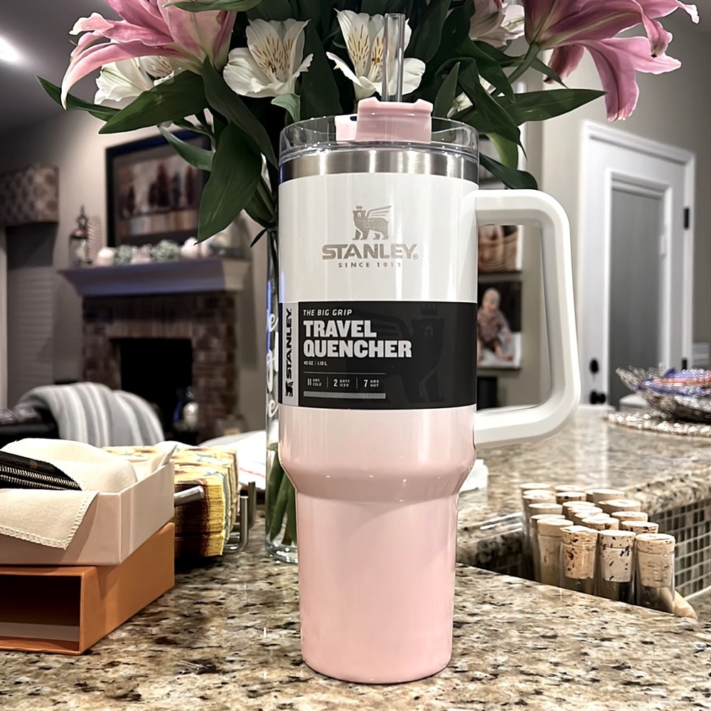 Stanley ombré pink white limited edition